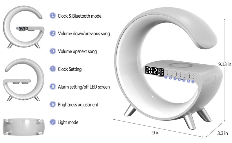 Bluetooth Speaker Wireless Charger
